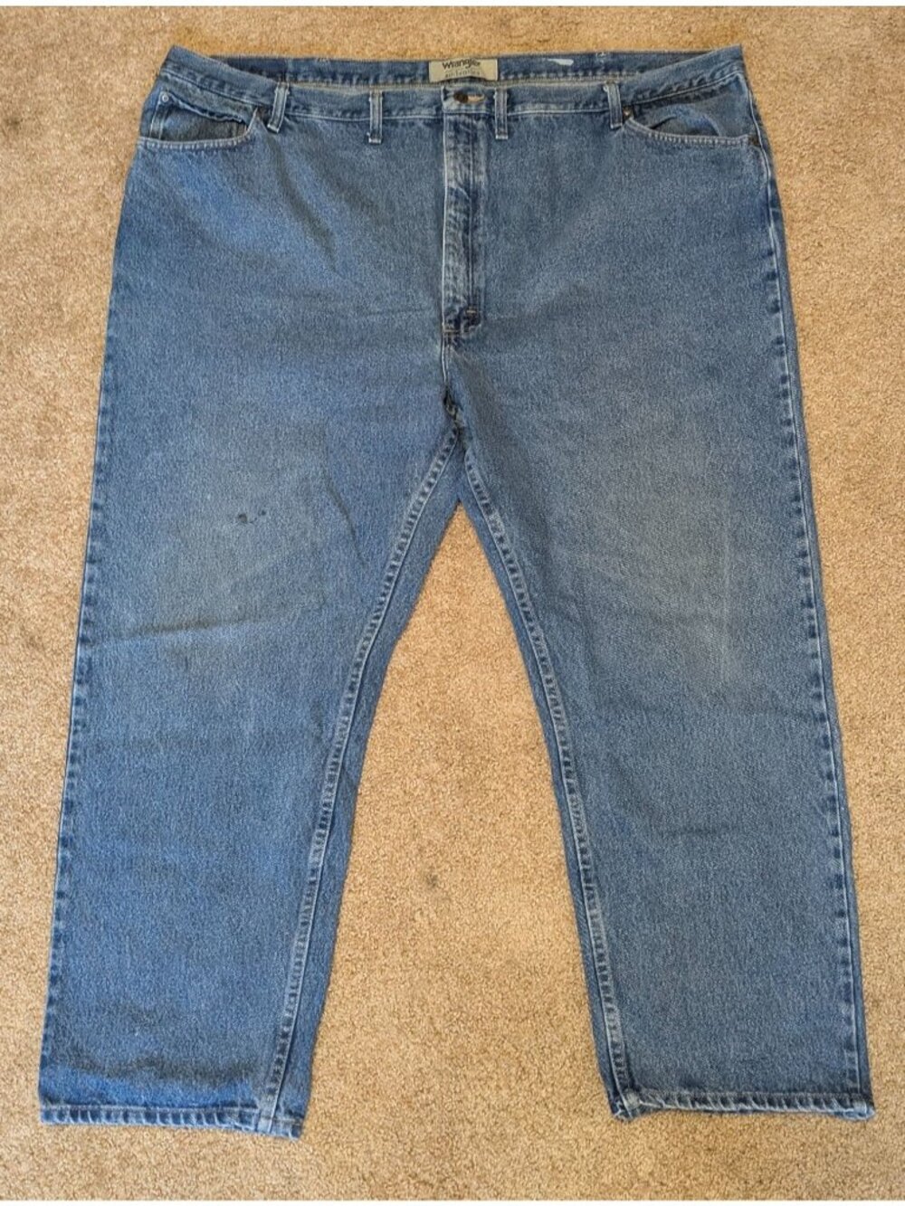 Wrangler Authentics 52x30 approx. (50x29) Classic Straight Jeans Blue Denim